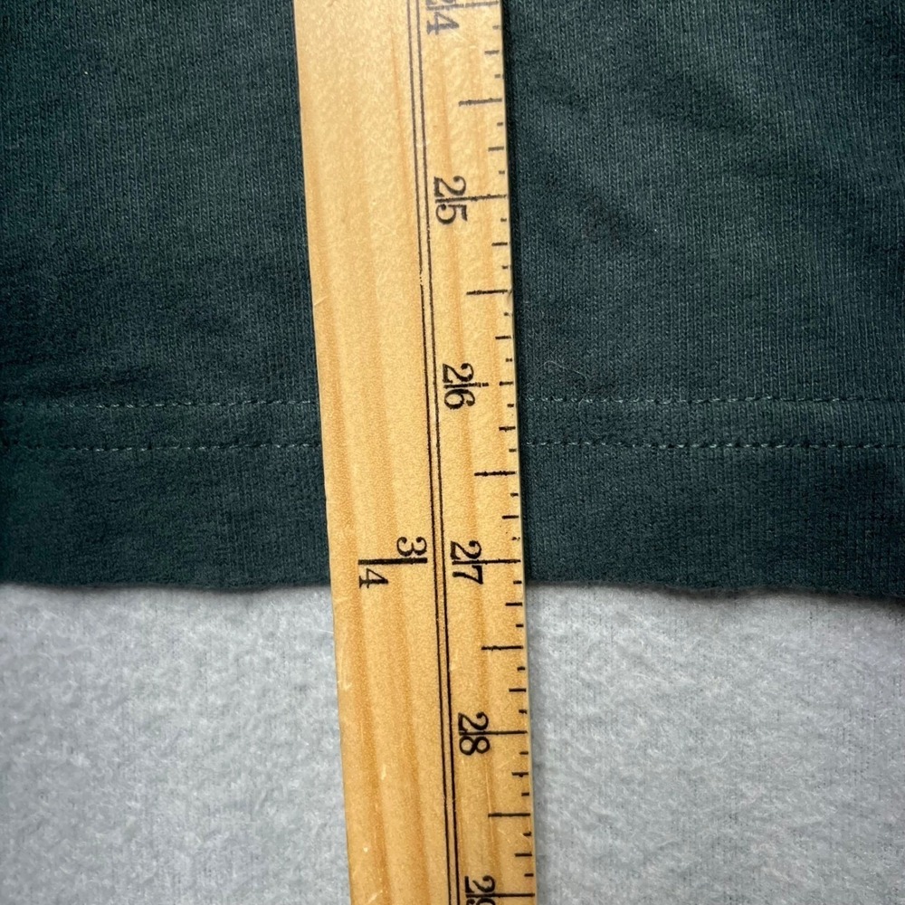 VTG Abercrombie & Fitch Guinness Rugby Shirt XXL Green Cropped Long Sleeve Polo‎ - Picture 5 of 11